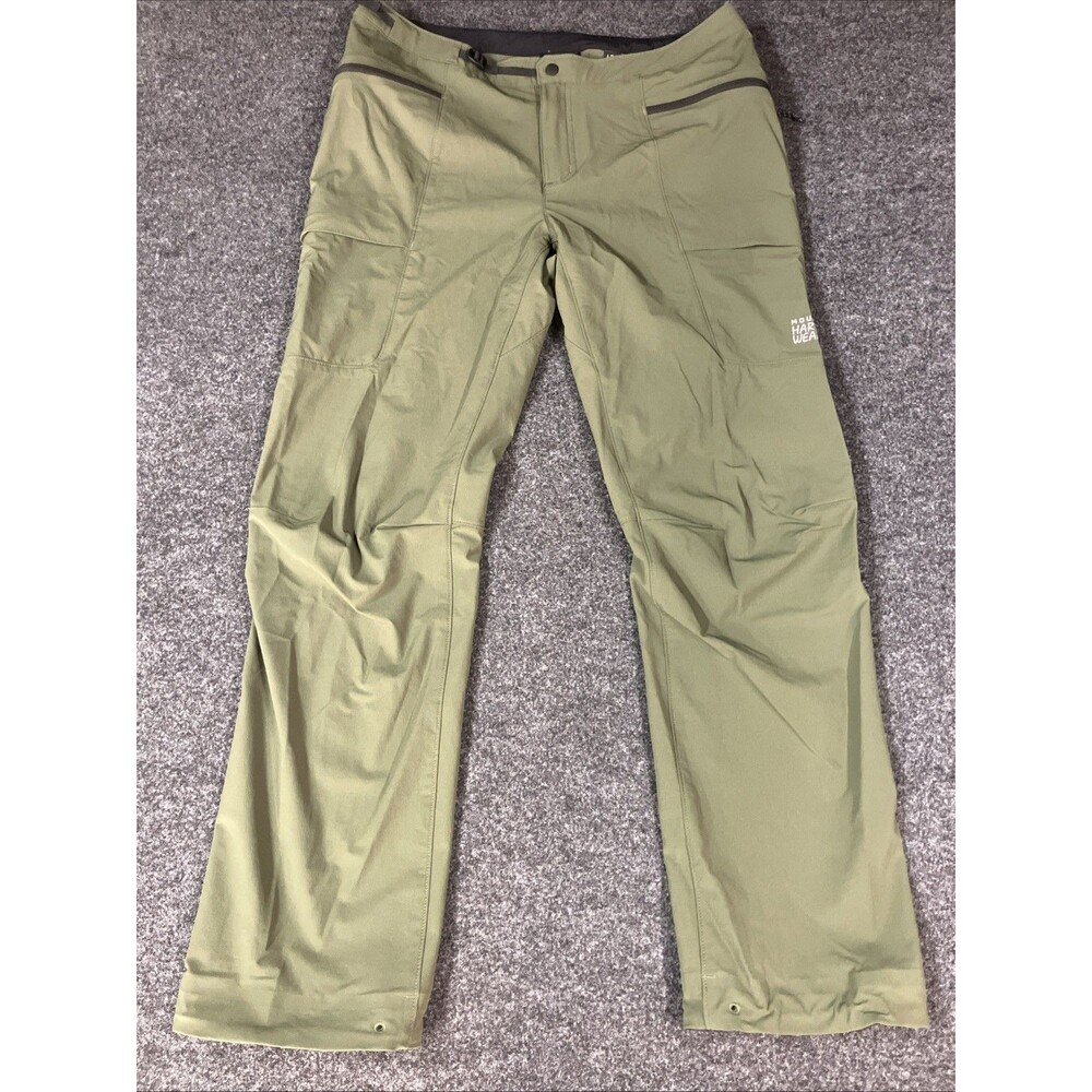 Mountain Hardwear Belted Hiking Cargo Pants Green Men's Size L